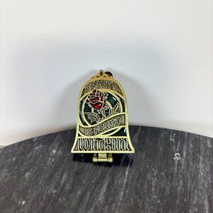 Disney Mirror Pin Beauty and the Beast Hinge Rose Jar Beaty Is Found Within
